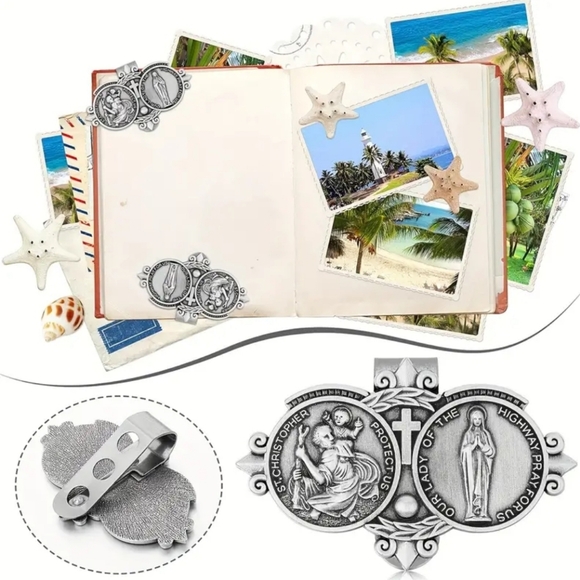 St Christopher & Our Lady of the Highway, Vehicle Medallion of Protection - Picture 3 of 6